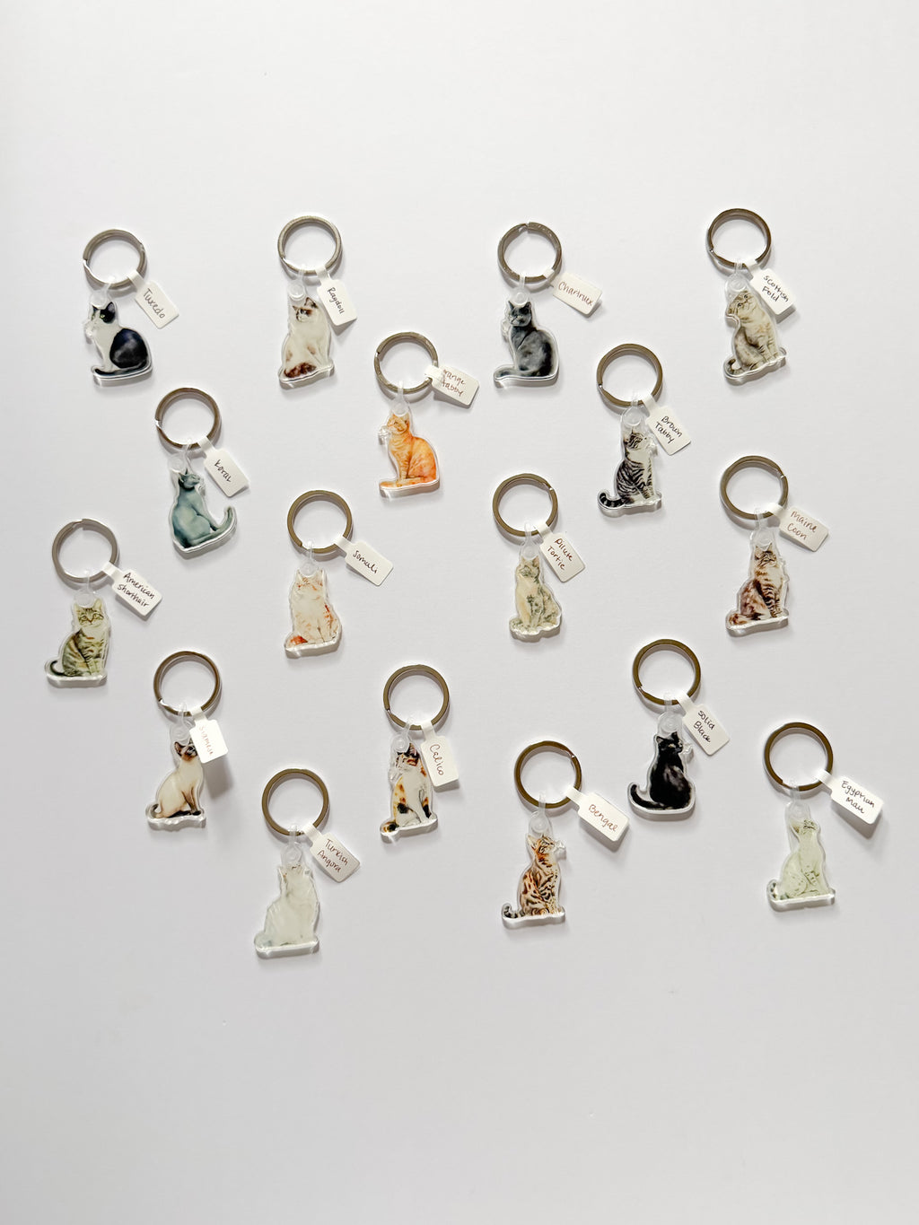Cat Breed Keychain
