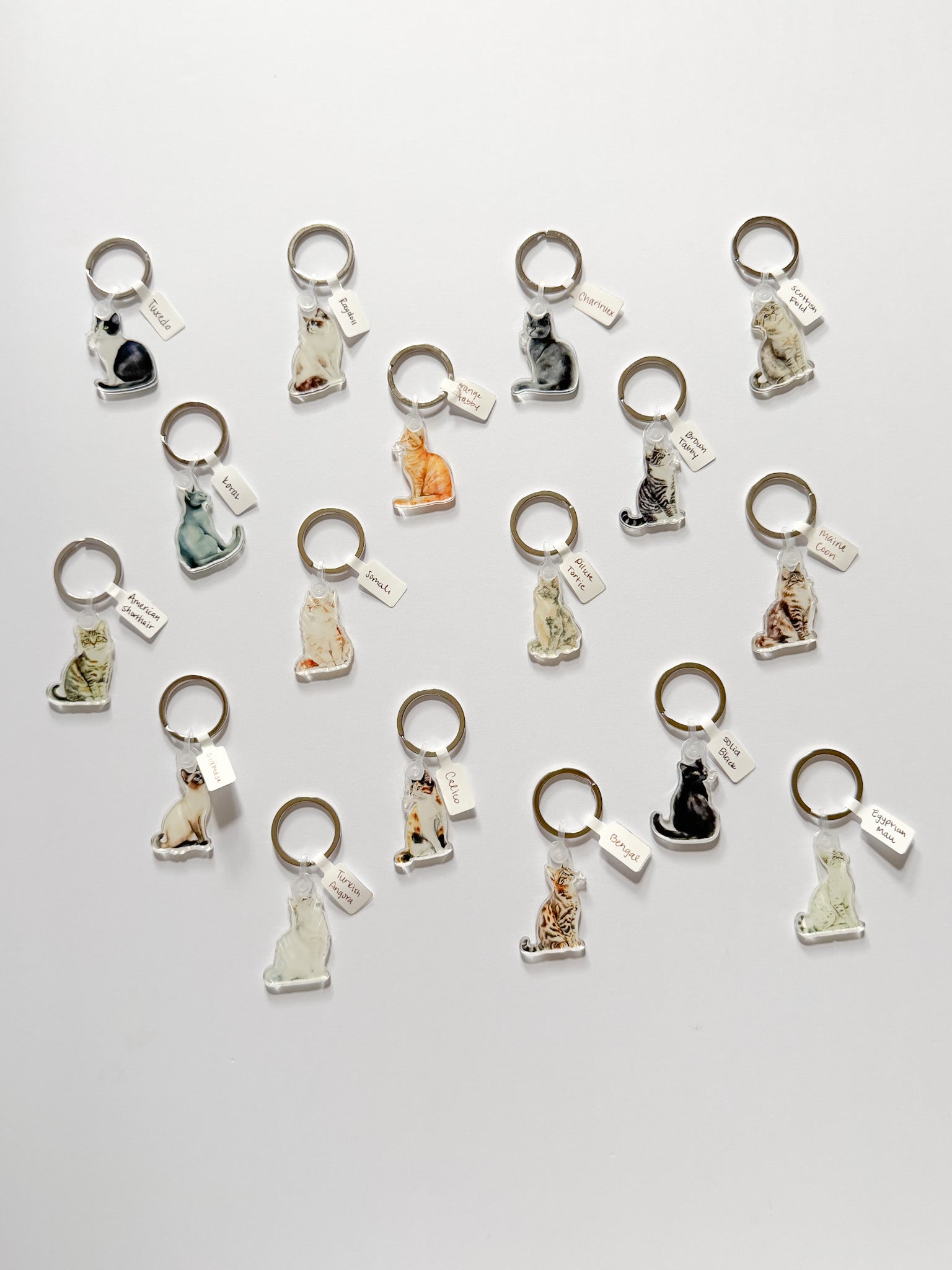 Cat Breed Keychain