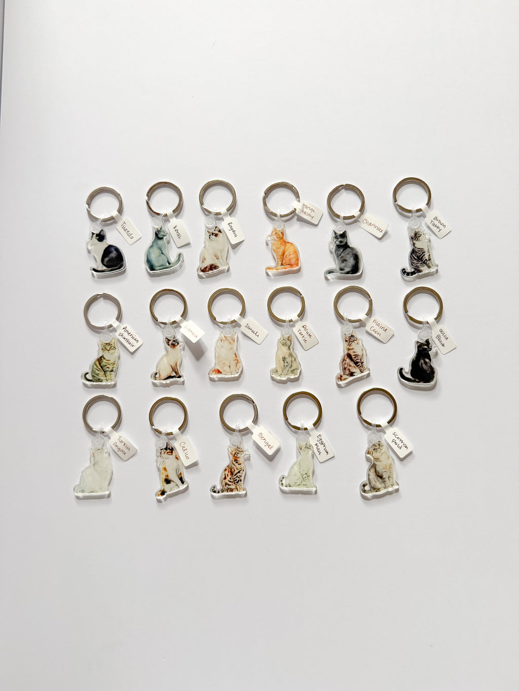 Cat Breed Keychain