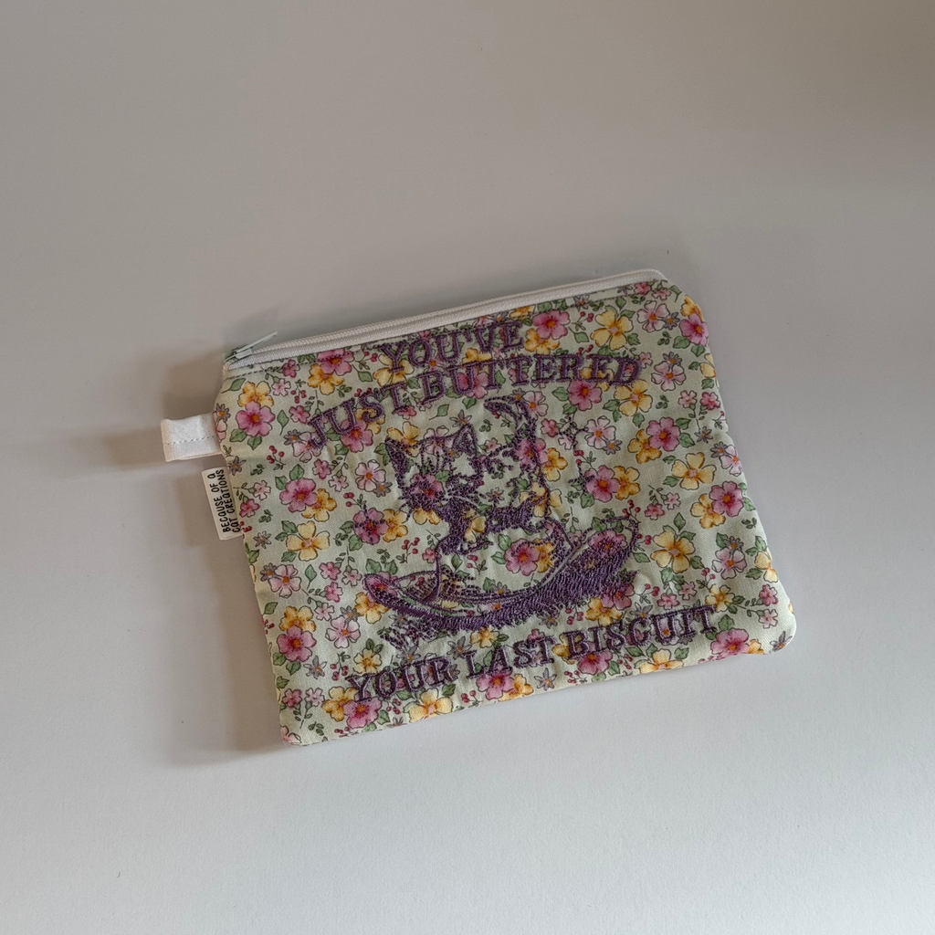 Embroidered Zipper Bags