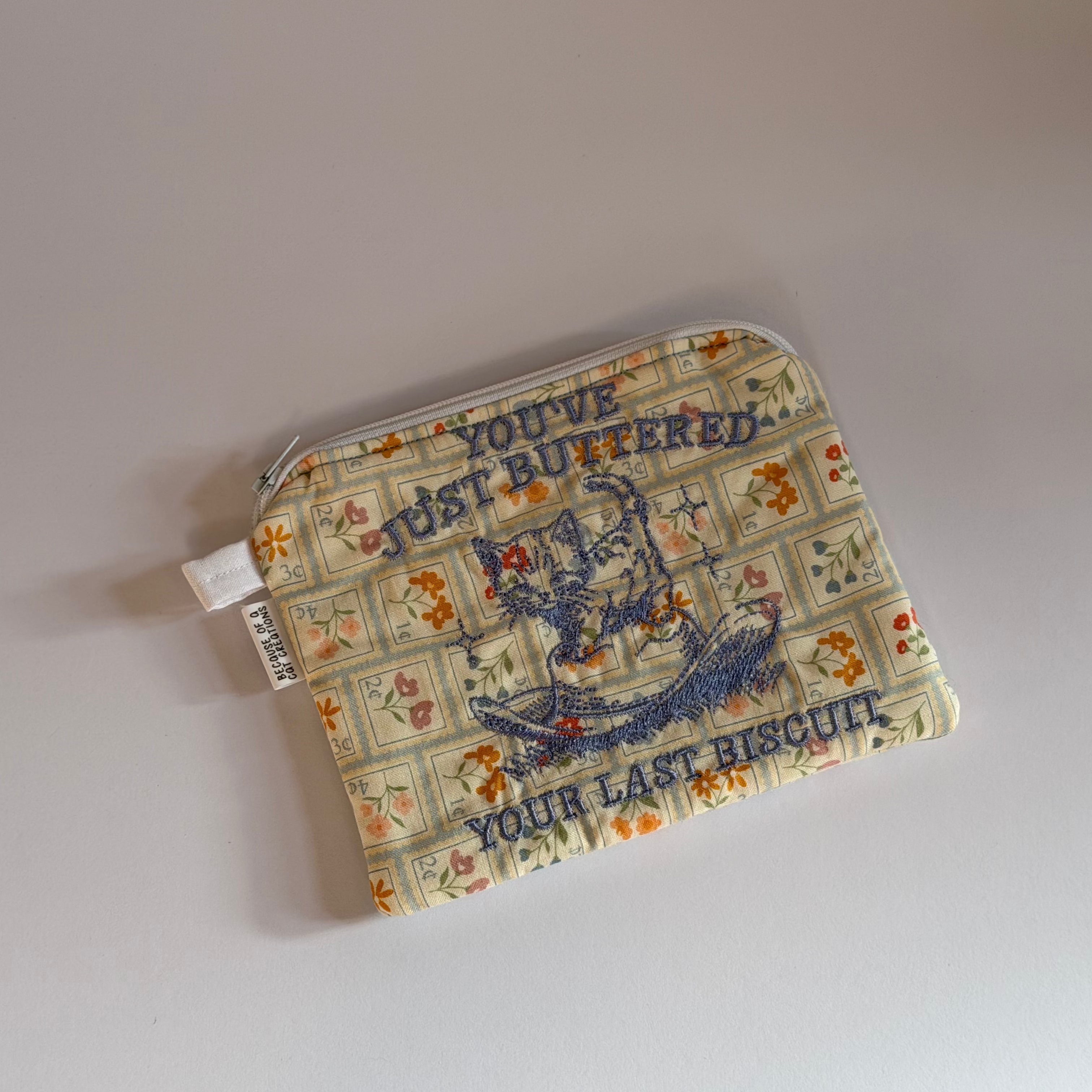 Embroidered Zipper Bags