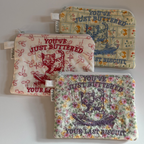 Embroidered Zipper Bags
